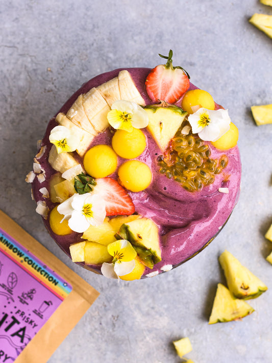 Easy Tropical Acai Bowl 💟🍌🍍🥥