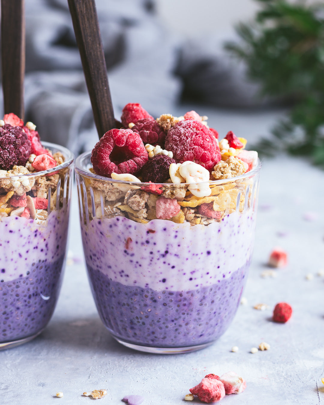 Rawnice - Vegan Black Goji Chia Pudding Parfaits