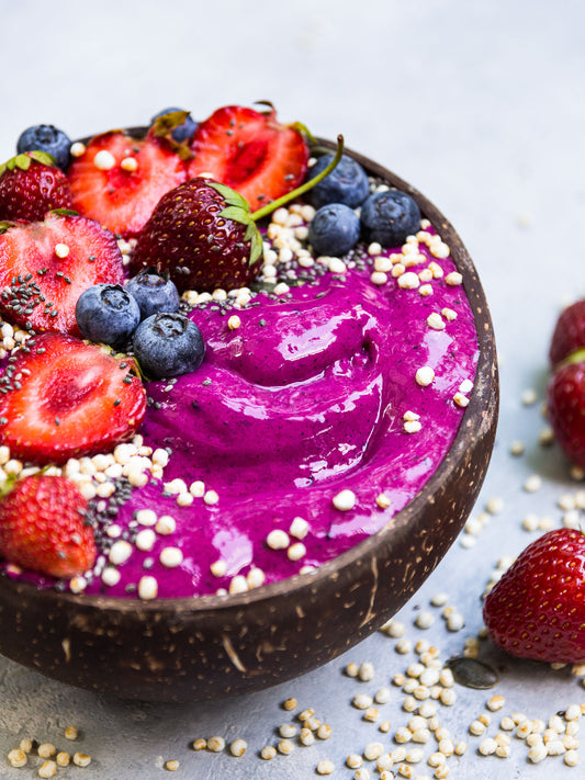 Berry-licious smoothie bowl!🫐🍓🍓