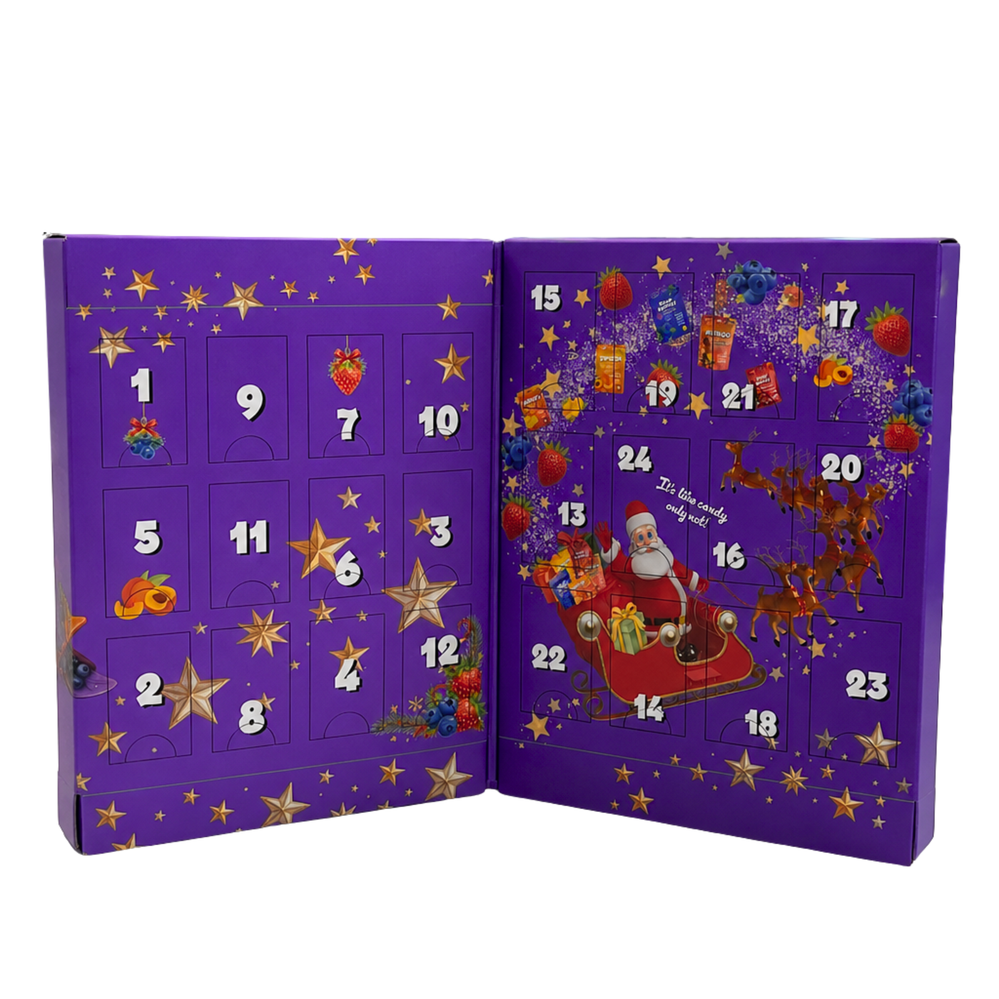 Julkalender med torkad frukt, 480g (24 x 20g)